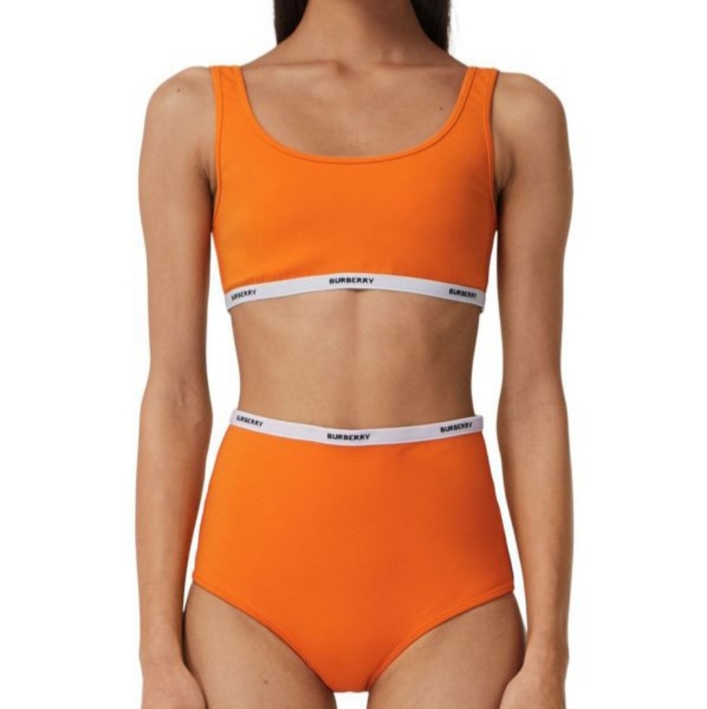 Burberry Tarnie Logo-Tape Two-Piece Swimsuit